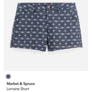 Market Spruce Lorraine shorts.  Size 12.  Navy and white.  Great condition.